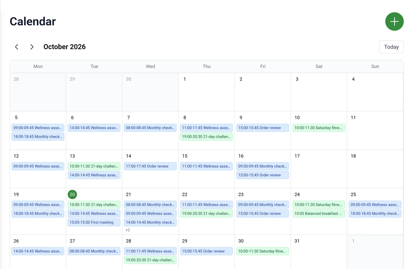 Organise — Appointments, events and orders, in order
